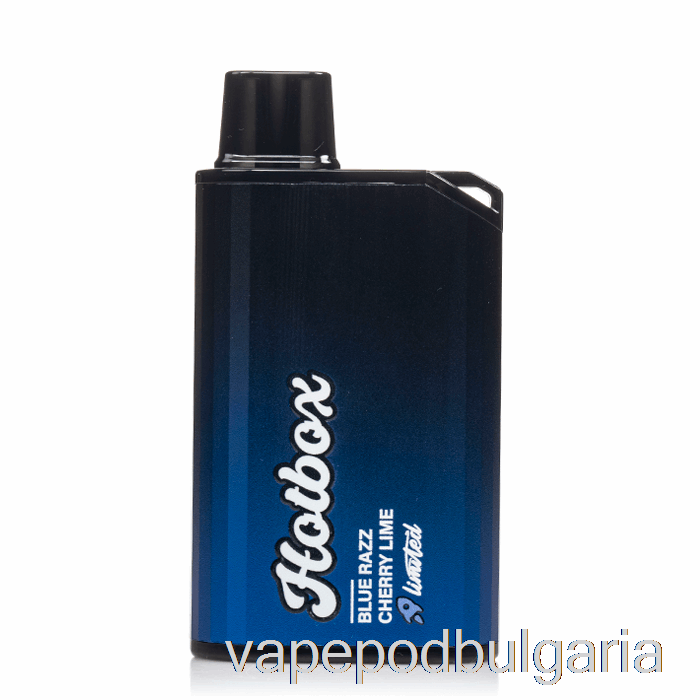 Vape Bulgaria Puff Brands Hotbox 7500 за еднократна употреба Blue Razz Cherry Lime
